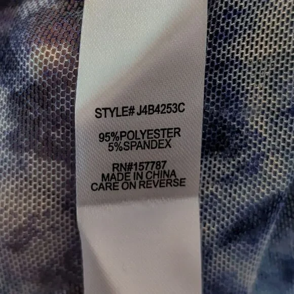 Francesca's full circle trends tie dye mesh mock neck long sleeve NWT - Picture 5 of 5